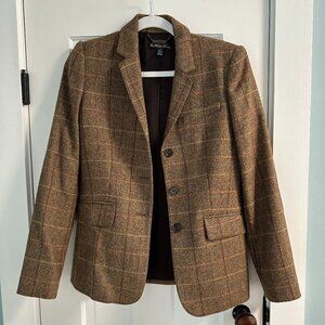 Brooks Brothers Checked Wool Tweed Jacket